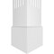 Ekena Millwork Craftsman Classic Square Non-Tapered Fluted PVC Column, Standard Capital & Standard Base CC0809ENFCSCS - alternate 2